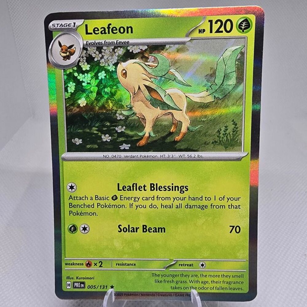 Leafeon 5 Pokemon Prismatic Evolutions